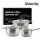 키친플래그 스테인레스304 프리미엄 냄비 3종 세트